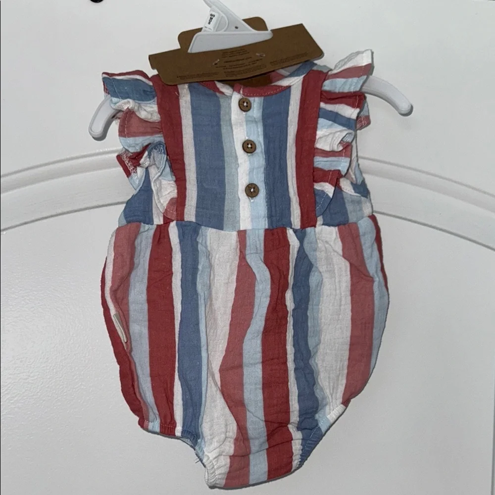 Red and Blue Diaper Covers with Ruffled Details